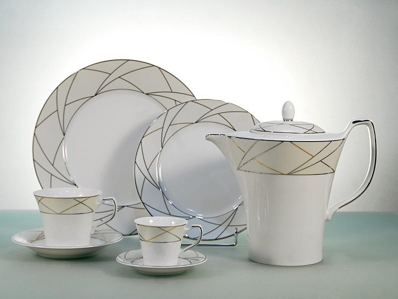 Σετ Φλυτζάνια Καφέ 6τμχ Πορσελάνης 100ml Global CRYSPO 